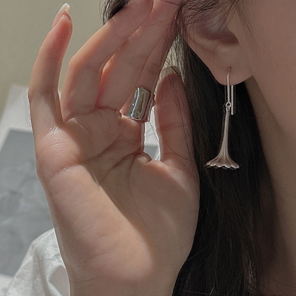 Wholesale 925 Sterling Silver Flower Dangle Earrings - Image 4
