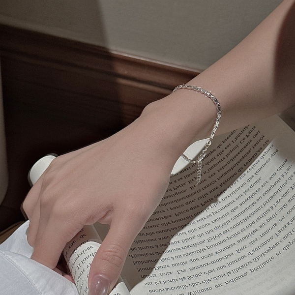 Wholesale 925 Sterling Silver Little Fish Bracelet - Image 5