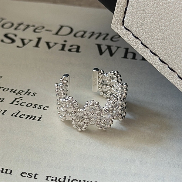Wholesale 925 Sterling Silver Weaving Beaded Earrings & Ring - Image 2