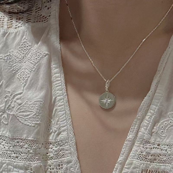 Wholesale 925 Sterling Silver Hexagram Round Pendant - Image 3