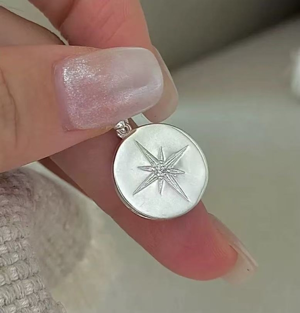 Wholesale 925 Sterling Silver Hexagram Round Pendant - Image 5