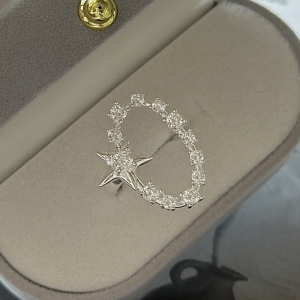 Wholesale 925 Sterling Silver Zircon Star Ring