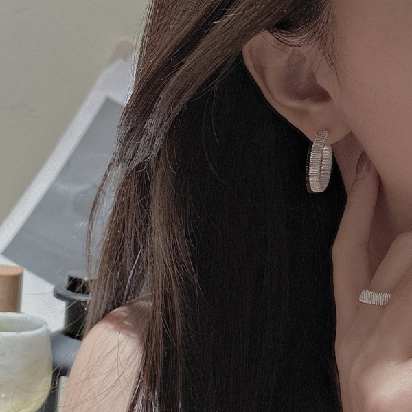 Wholesale 925 Sterling Silver Weaving Earrings & Ring - Image 6