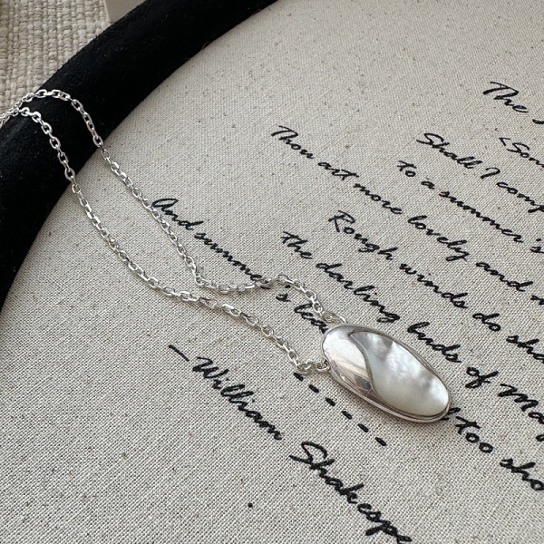 Irregular White Pearl Necklace - Image 2