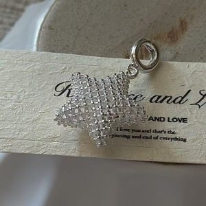 Wholesale 925 Sterling Silver Star Mesh Pendant
