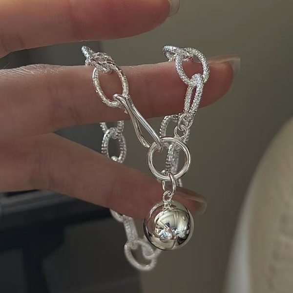 Wholesale 925 Sterling Silver Chunky Bead Bracelet - Image 3