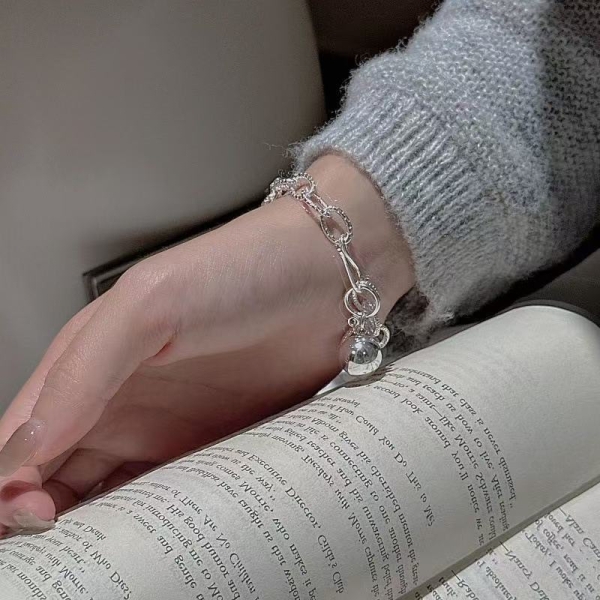 Wholesale 925 Sterling Silver Chunky Bead Bracelet - Image 4