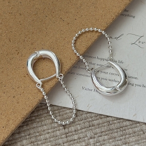 Wholesale 925 Sterling Silver Chain Hoop Earrings