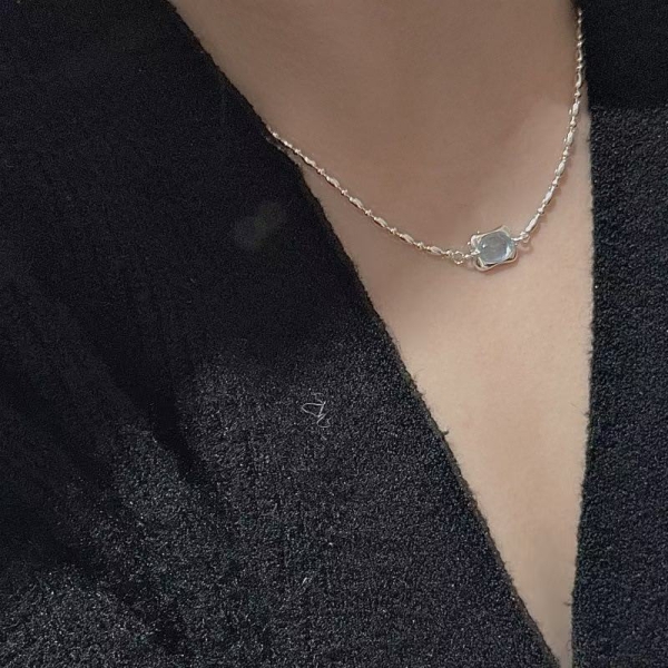 Wholesale 925 Sterling Silver Aquamarine earrings & necklace & bracelet - Image 8