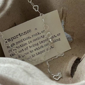 Wholesale 925 Sterling Silver Shimmering Heart Long Adjustable Necklace