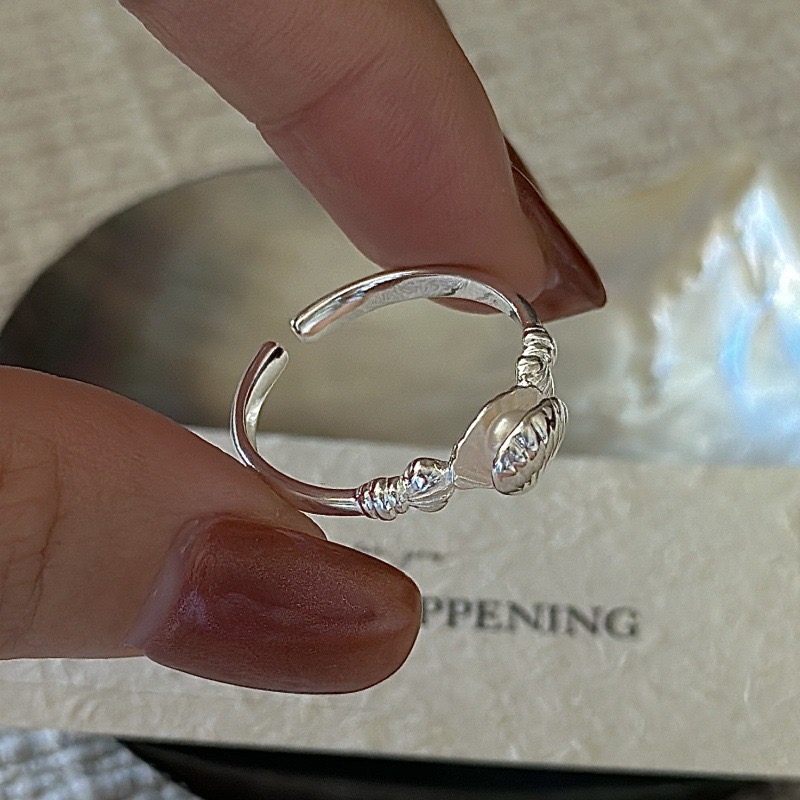 Wholesale 925 Sterling Silver Pearl Shell Ring - Image 3
