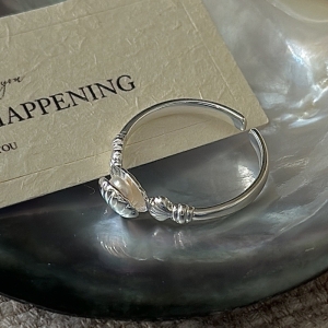 Wholesale 925 Sterling Silver Pearl Shell Ring