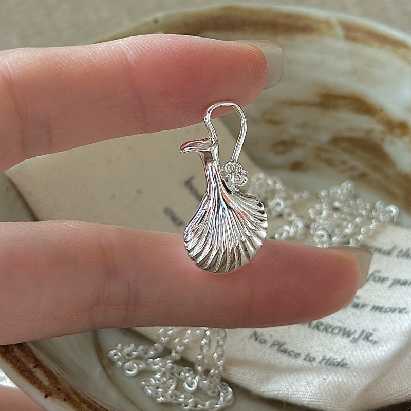 Wholesale 925 Sterling Silver Vase Sweater Long Necklace - Image 2