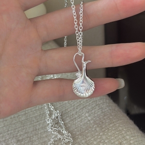 Wholesale 925 Sterling Silver Vase Sweater Long Necklace