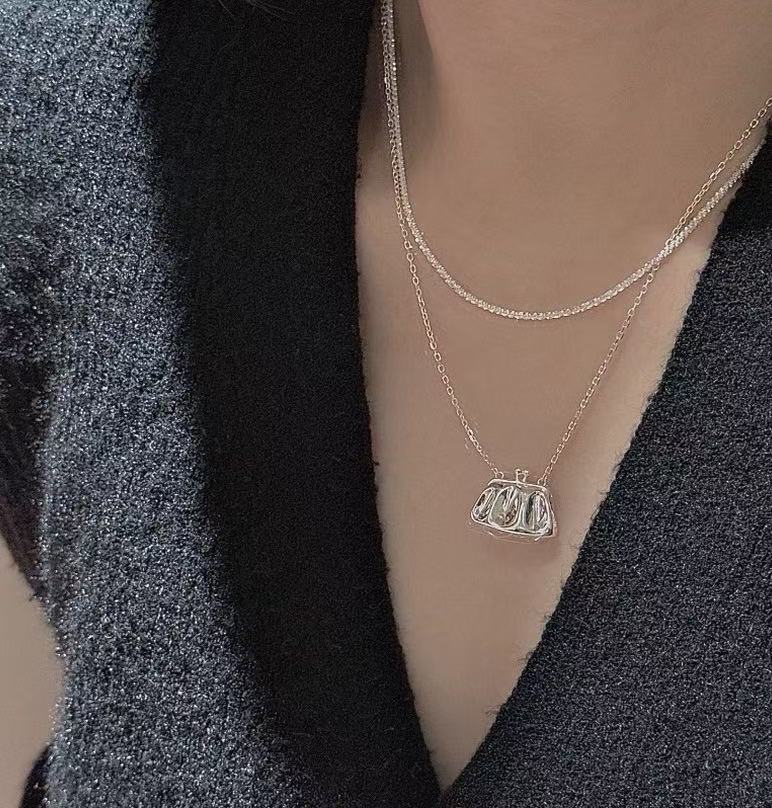 Wholesale 925 Sterling Silver Polished Bag Necklace - Image 6