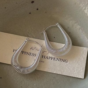 Wholesale 925 Sterling Silver Spring Hoop Earrings