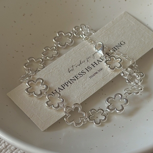 Wholesale 925 Sterling Silver Flower Bracelet