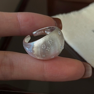 Wholesale 925 Sterling Silver Hexagram Dome Ring