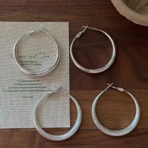 Wholesale 925 Sterling Silver Large Hoop Earrings