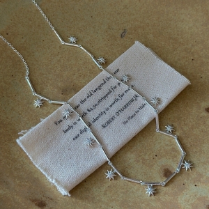 Wholesale 925 Sterling Silver Hexagram Pipe Necklace