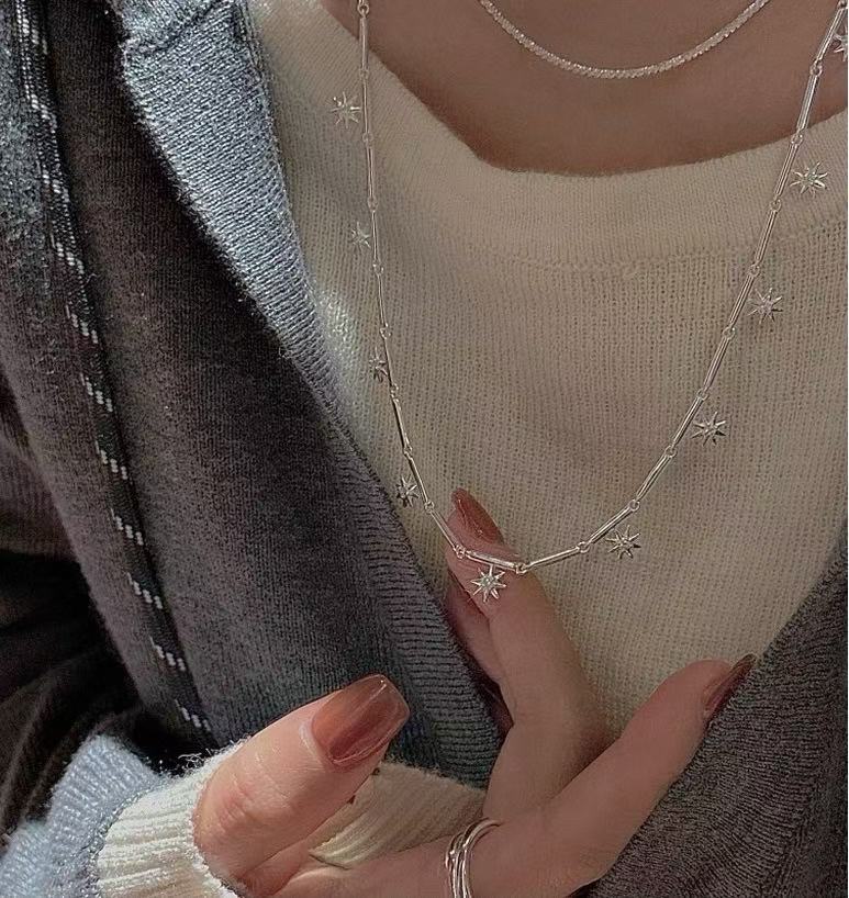 Wholesale 925 Sterling Silver Hexagram Pipe Necklace - Image 4