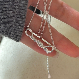 Wholesale 925 Sterling Silver Knot Necklace