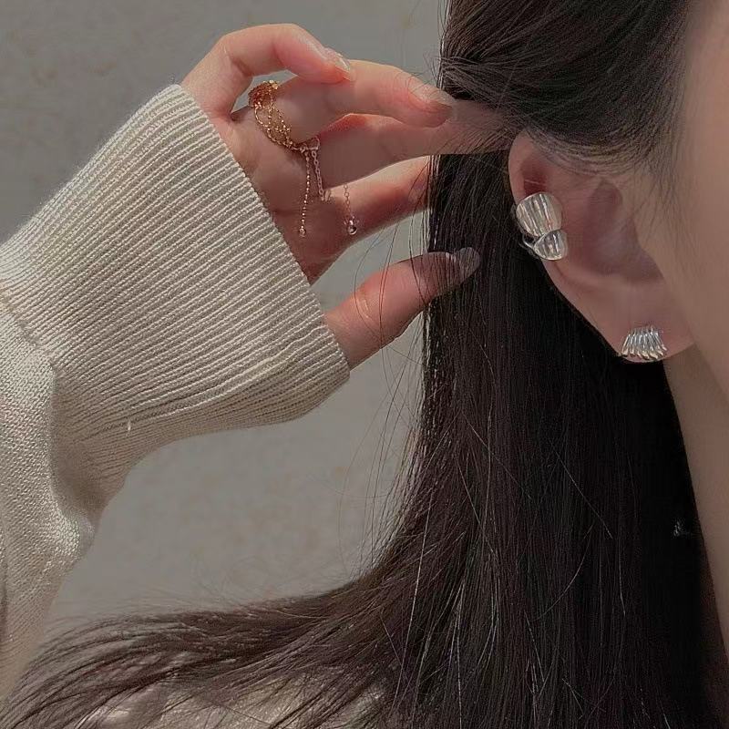 Wholesale 925 Sterling Silver Irregular Ear Cuffs - Image 5