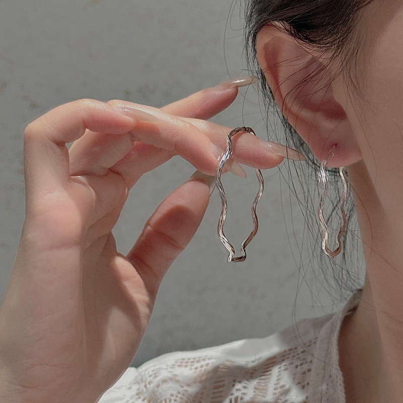 Wholesale 925 Sterling Silver Twisted Hoop Earrings - Image 4