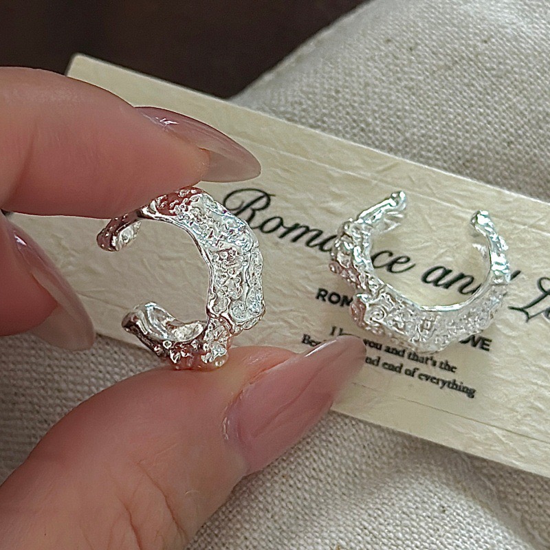 Wholesale 925 Sterling Silver Textured Ear Cuffs - Image 2