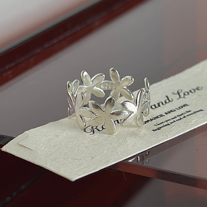 Wholesale 925 Sterling Silver Flower Open Ring