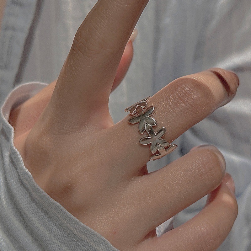 Wholesale 925 Sterling Silver Flower Open Ring - Image 5