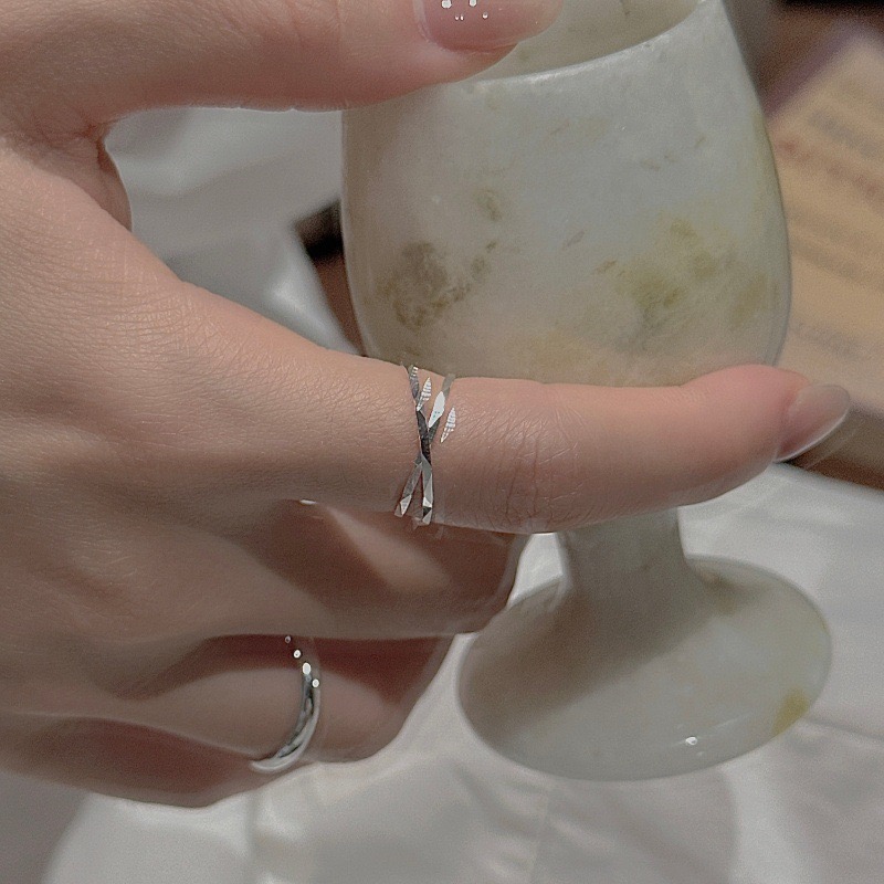 Wholesale 925 Sterling Silver Engine-turning Ring - Image 4