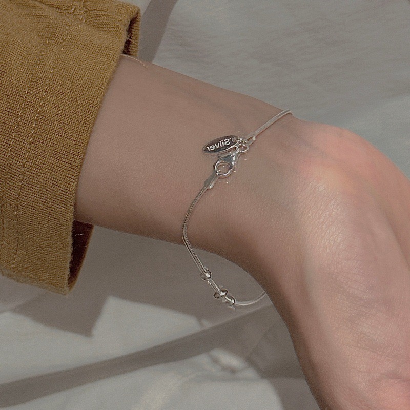 Wholesale 925 Sterling Silver Minimalist Snake Bracelet - Image 6