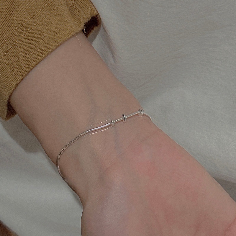 Wholesale 925 Sterling Silver Minimalist Snake Bracelet - Image 4