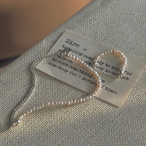 Wholesale 925 Sterling Silver Assembled Pearl Bracelet & Ring
