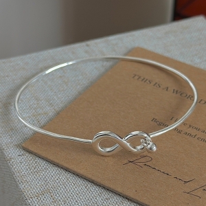 Wholesale 925 Sterling Silver Infinity Light Bangle