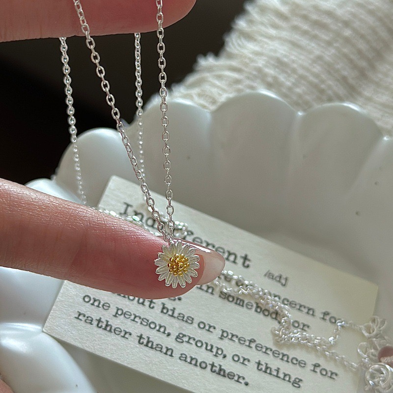 Wholesale 925 Sterling Silver Daisy Necklace - Image 3