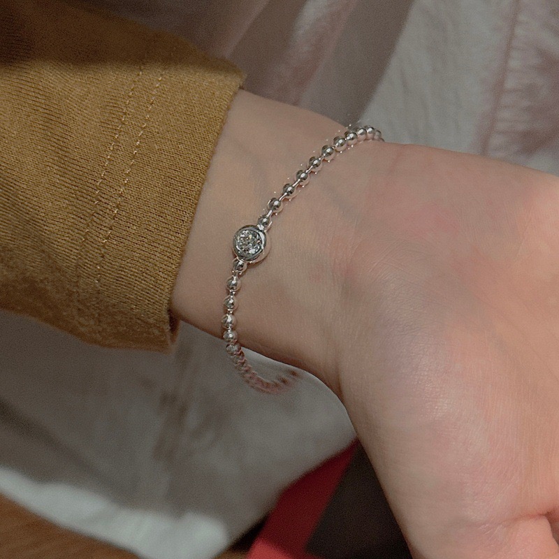 Wholesale 925 Sterling Silver Zirconia Bead Bracelet - Image 5