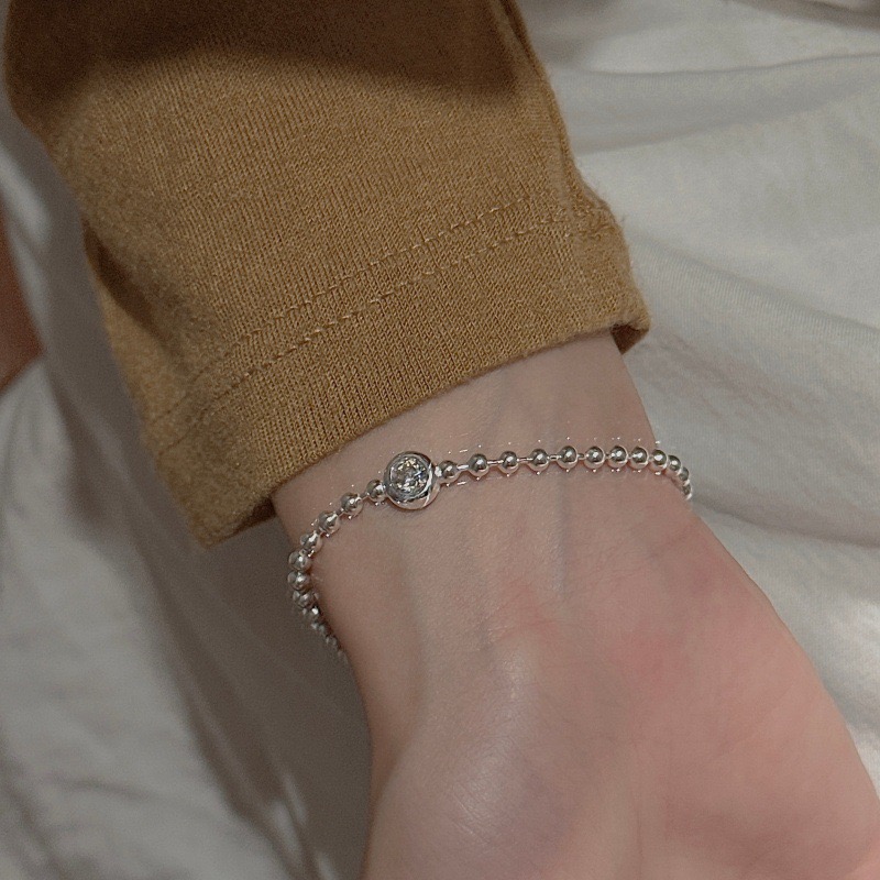 Wholesale 925 Sterling Silver Zirconia Bead Bracelet - Image 6