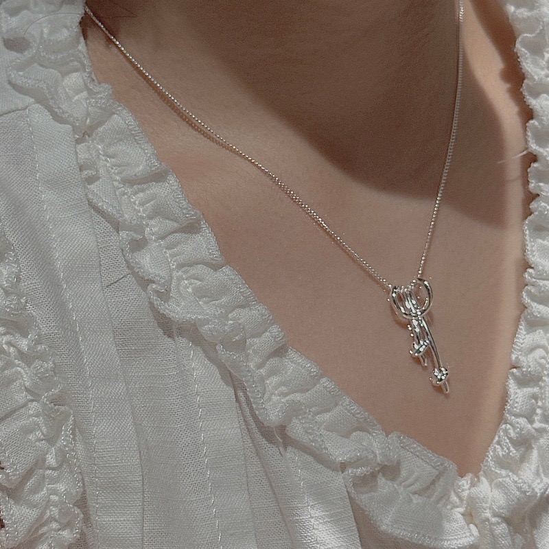 Wholesale 925 Sterling Silver Minimalist Loop Knot Matching Necklace Earrings Set - Image 7