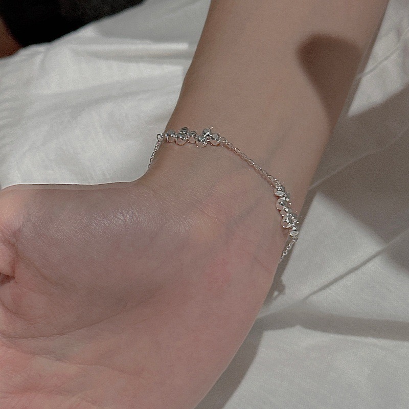 Wholesale 925 Sterling Silver Minimalist Cut‑Bead Silver Chain Necklace & Bracelet - Image 5