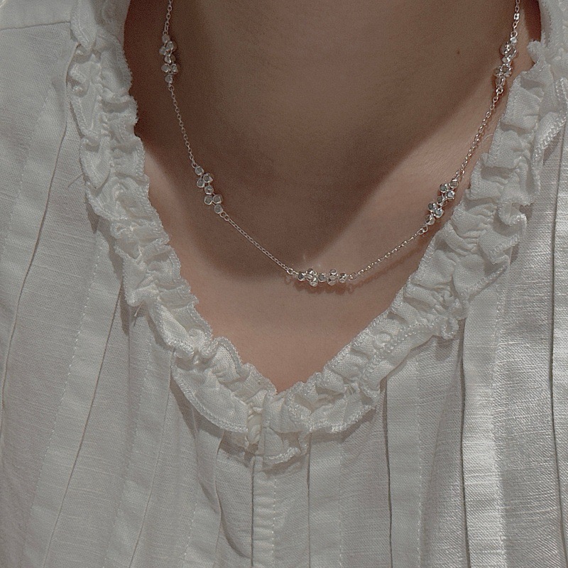 Wholesale 925 Sterling Silver Minimalist Cut‑Bead Silver Chain Necklace & Bracelet - Image 8