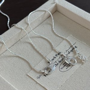 Wholesale 925 Sterling Silver  Snake Chain Oval Pig-nose Clasp Necklace & Bracelet