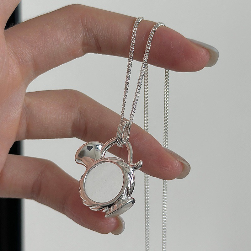 Wholesale 925 Sterling Silver Teapot Pendant Dainty Kettle Charm Long Necklace - Image 2